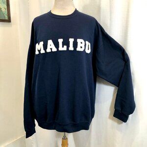 John Eshaya JET Navy Blue Sweatshirt Malibu